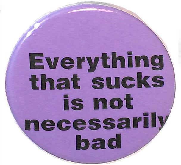 Queer Things — [ID: A picture of a button, with the text “Will