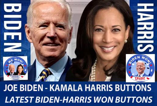 Joe Biden and Kamala Harris 2020 Campaign Buttons
