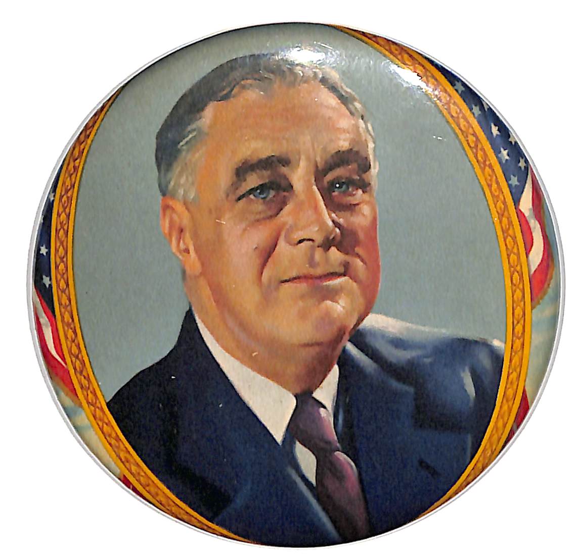 1932 FRANKLIN D ROOSEVELT FDR campaign pin pinback button political presidential 