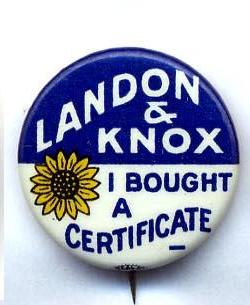 Details about   Presidential Pin Back Campaign 1936 Button Alf Landon Business Women's League .