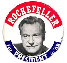 Large 1964 Nelson Rockefeller ROCKY IN '64 Primary Campaign Button 5621 