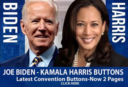 Joe Biden and Kamala Harris 2020 Campaign Buttons